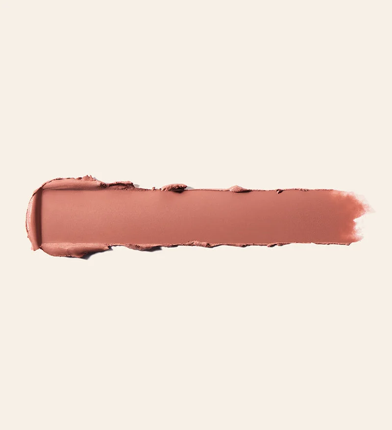 Perfect Nude Velvet Dream Lipstick swatch showcasing the creamy, hydrating texture and luxurious matte finish.