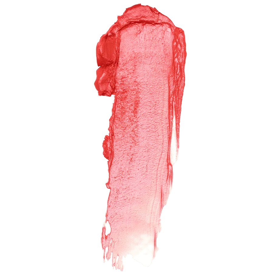 Meroda Cosmetics Peachy Rose Hydrating Lip Tint swatch displaying the smooth, creamy texture and vibrant color.